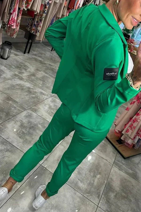 Valerie™ – Luźny komplet Blezer spodniowy