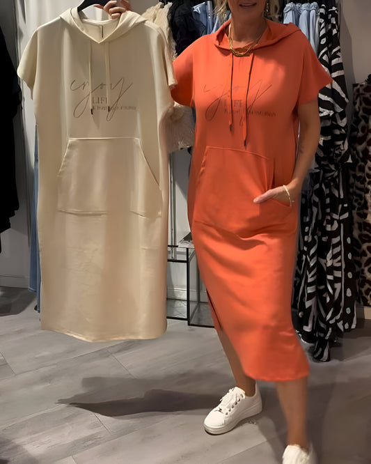 Sheeka™ –  Casual Bluza z kapturem Sukienka